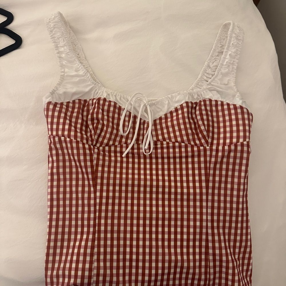 Zara checkered top